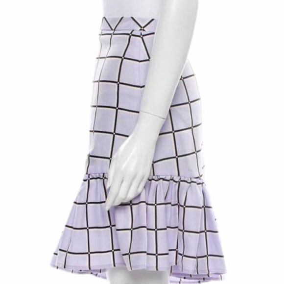 Vivienne Hu Asymmetrical Ruffle Hem Mini Skirt Size 2 New Without Tag - Picture 2 of 3